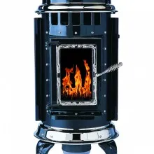 Thelin Parlour™ Pellet Stove Ebony Black
